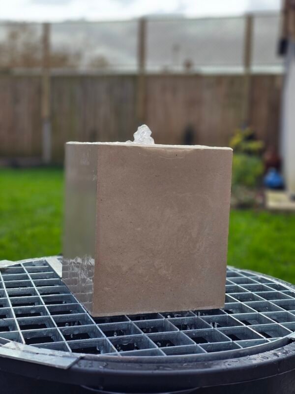 Cubed Stone Water Feature