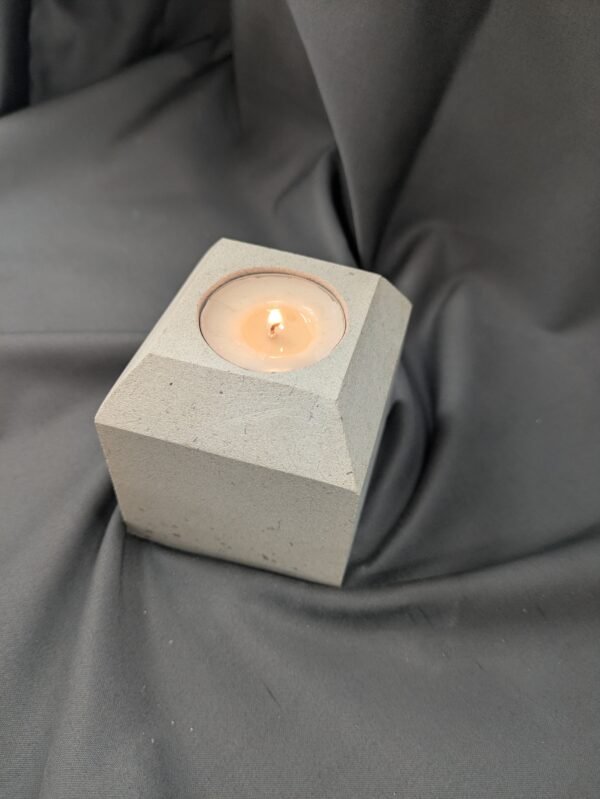 Handcrafted Limestone Candle Holder - High Top
