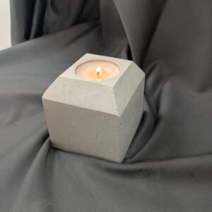 Handcrafted Limestone Candle Holder - High Top