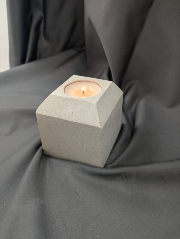 Handcrafted Limestone Candle Holder - High Top
